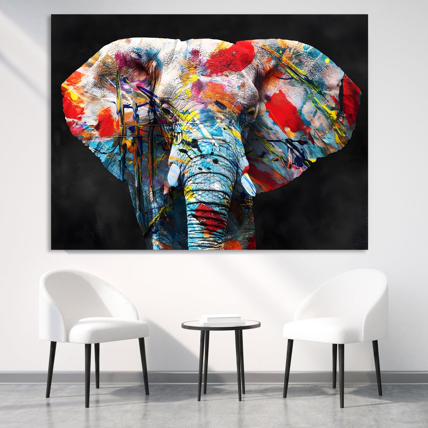 Elephant Graffiti - Luxury Art Canvas