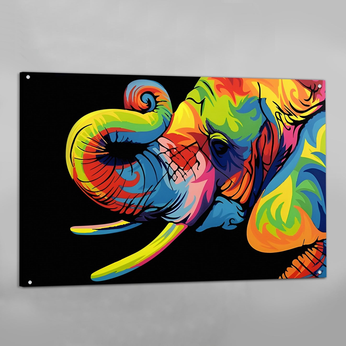 Elephant Pop Art Canvas - Luxury Art Canvas