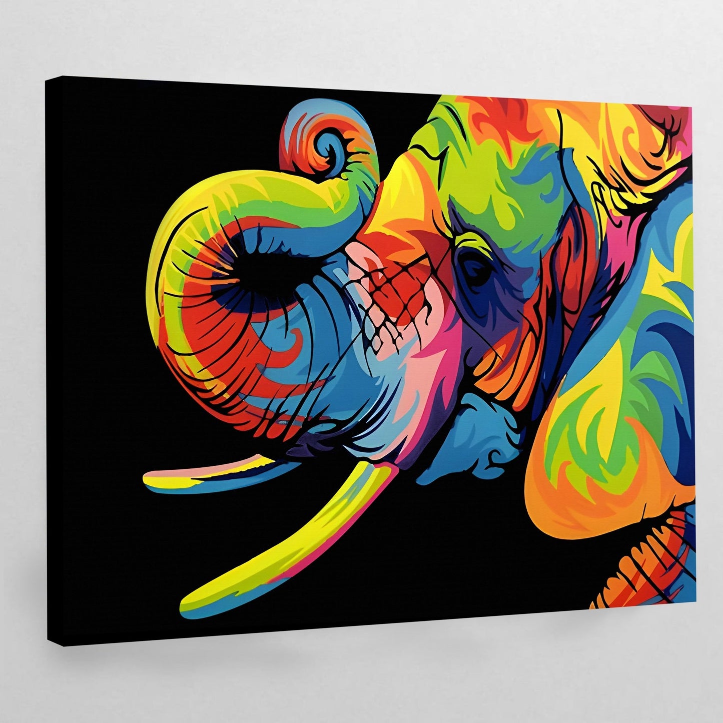 Elephant Pop Art Canvas - Luxury Art Canvas