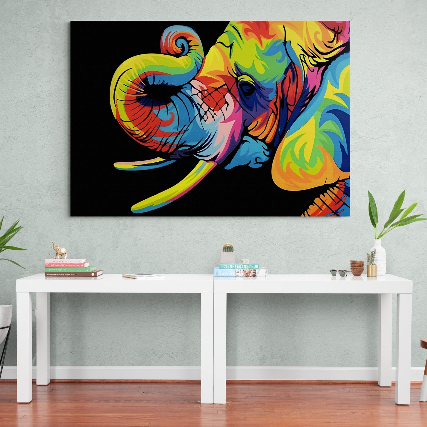 Elephant Pop Art Canvas - Luxury Art Canvas