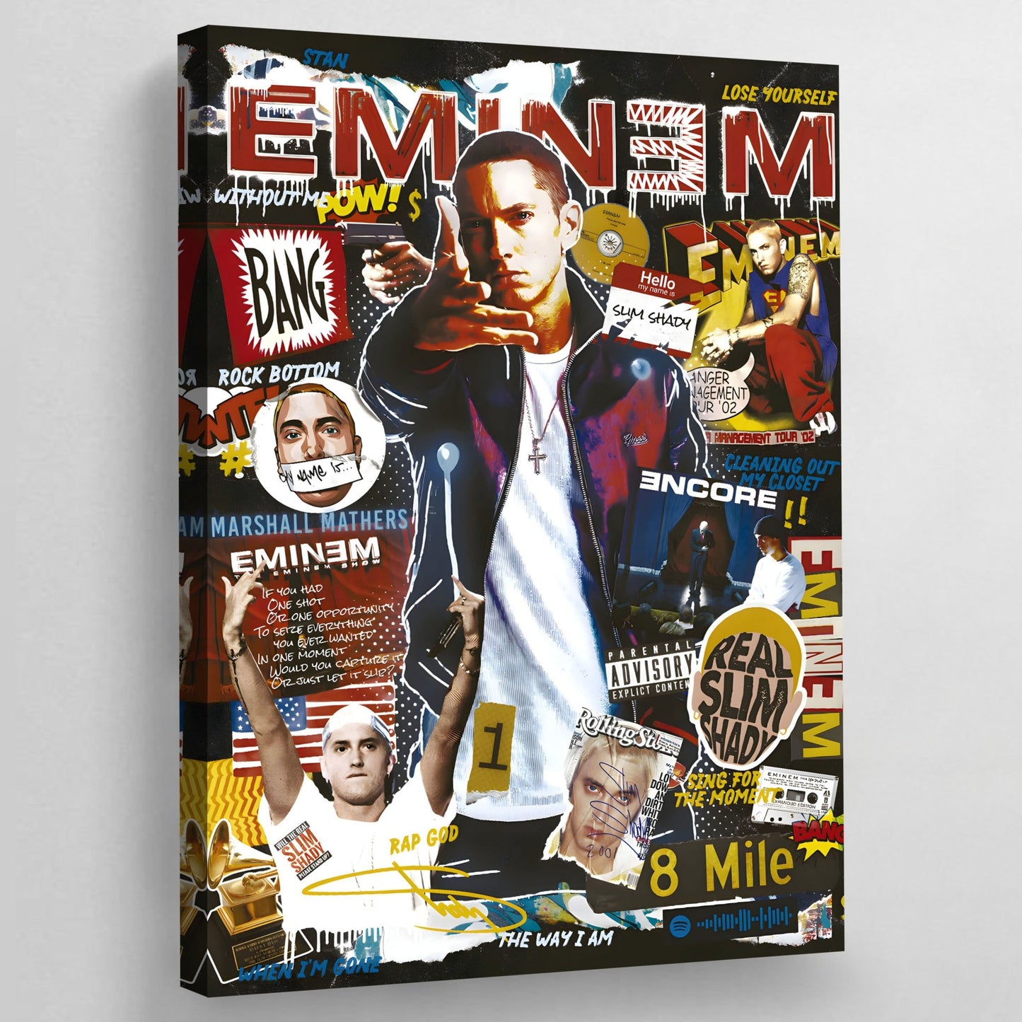 Eminem Wall Art - Luxury Art Canvas