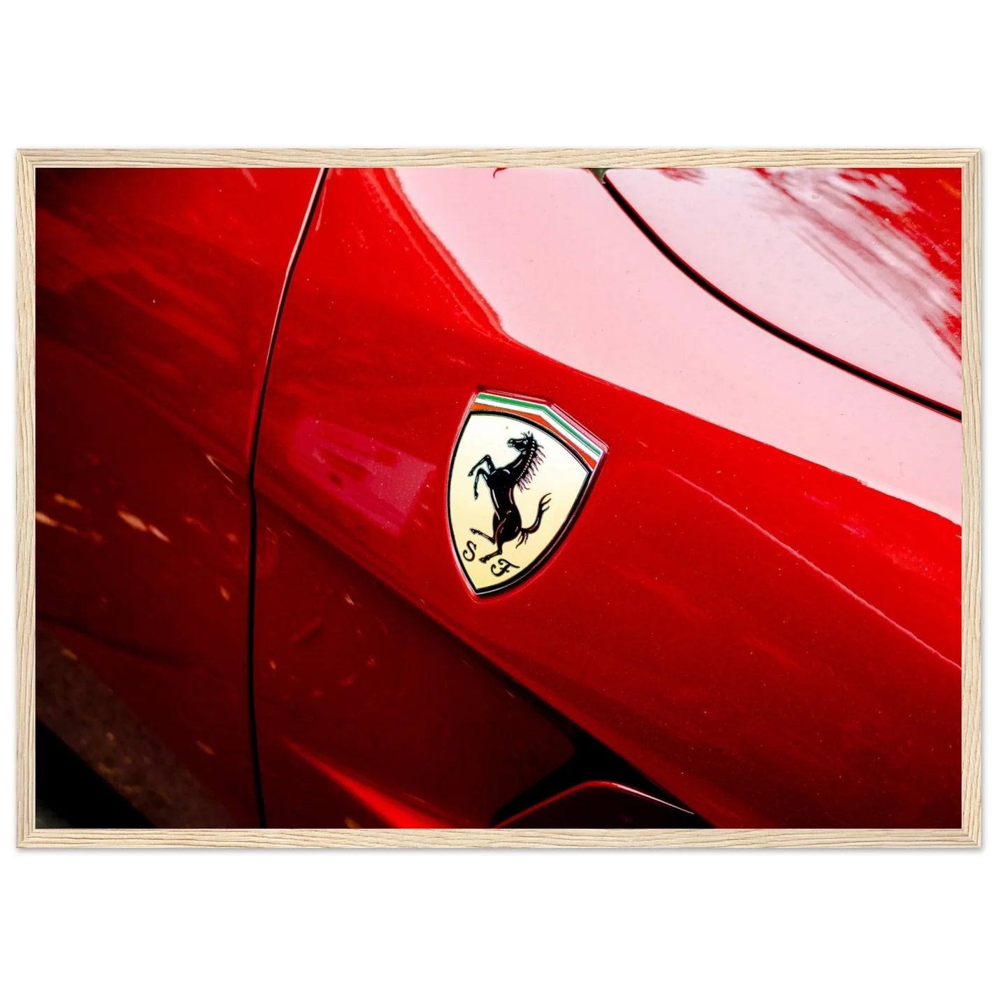 Red Car Wall Art - Luxury Art Canvas