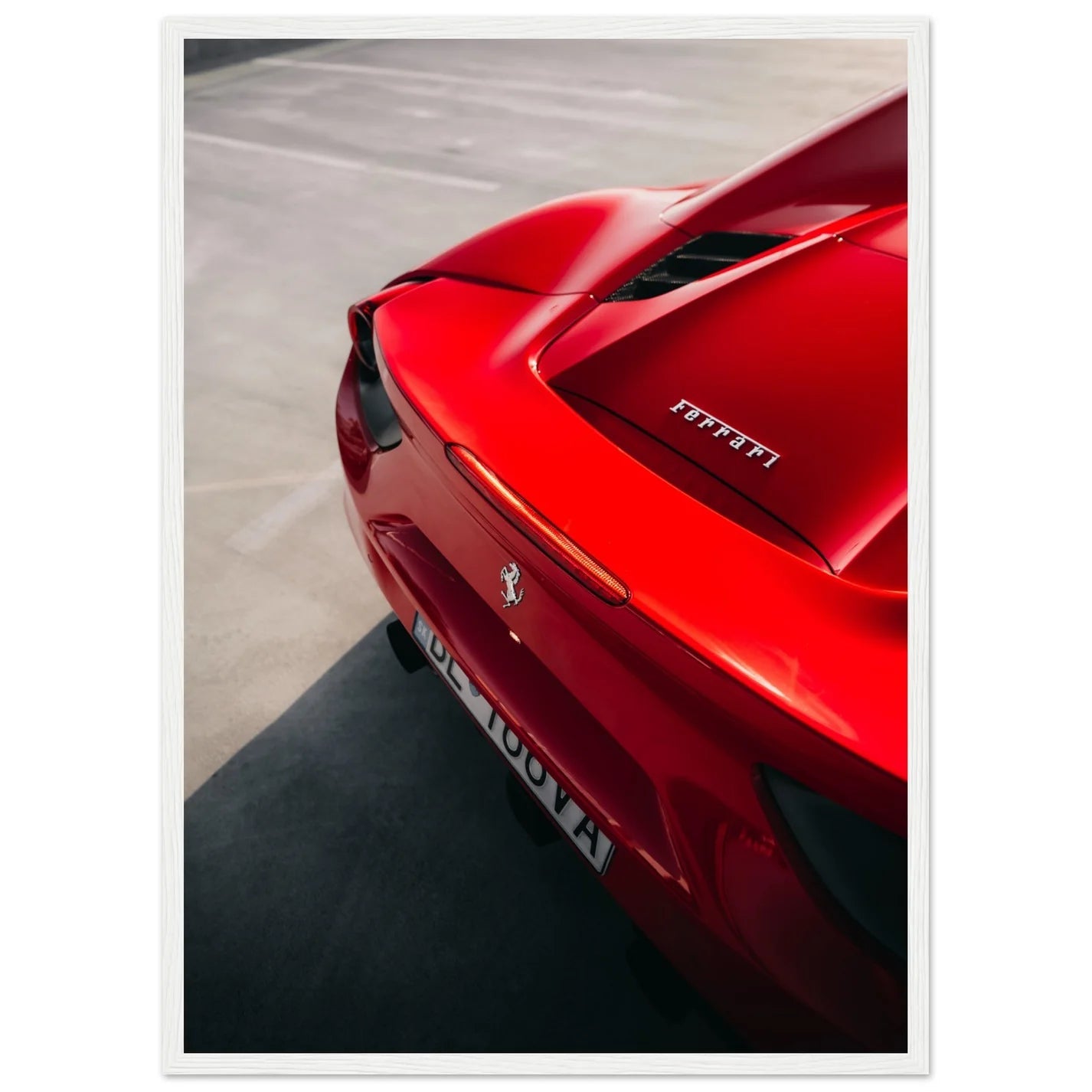 Red Car Canvas Wall Art - Luxury Art Canvas