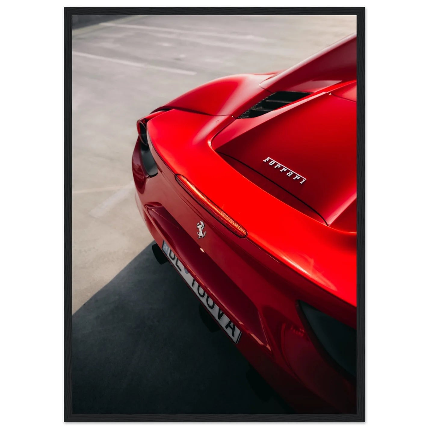 Red Car Canvas Wall Art - Luxury Art Canvas