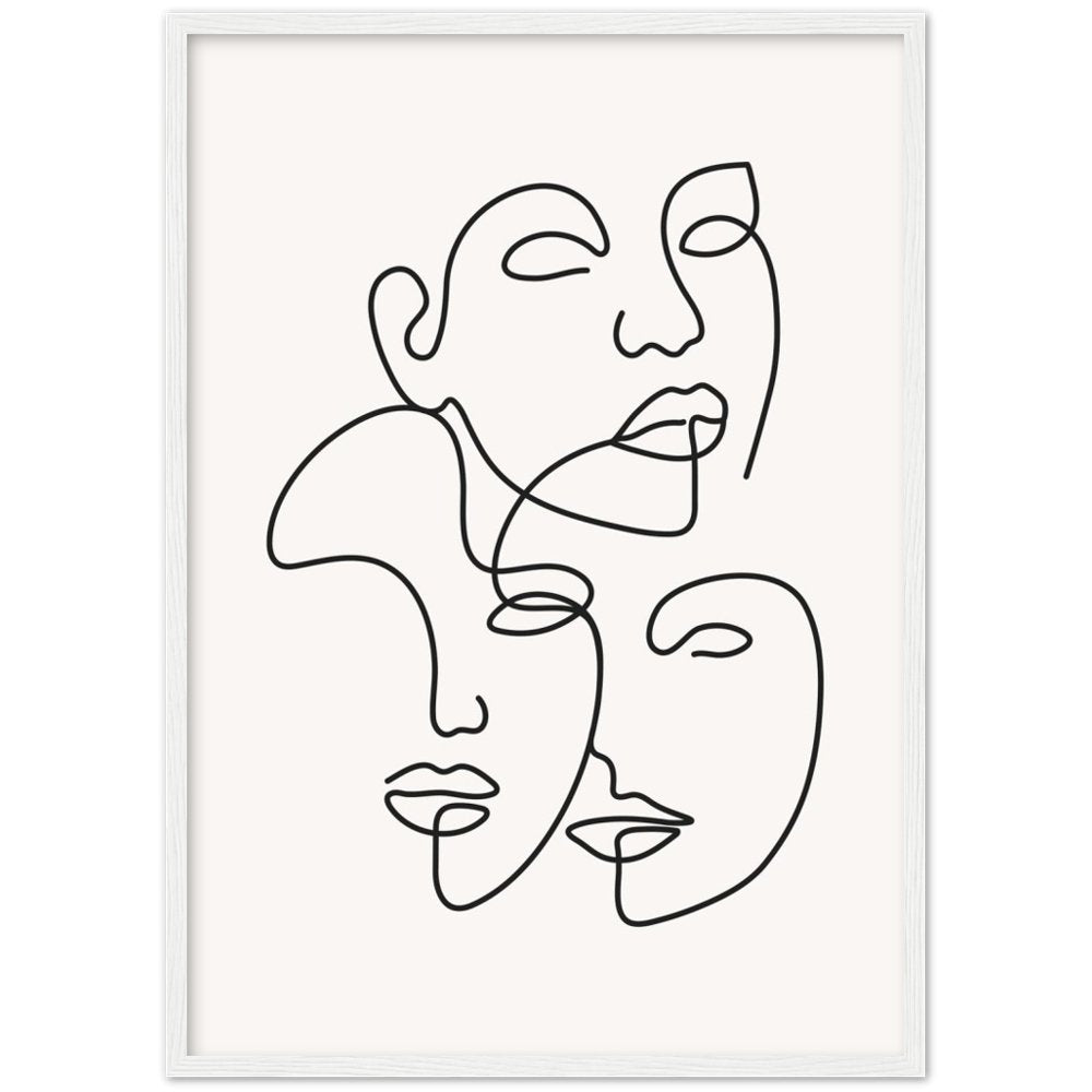 Framed Minimalist Wall Art - Luxury Art Canvas