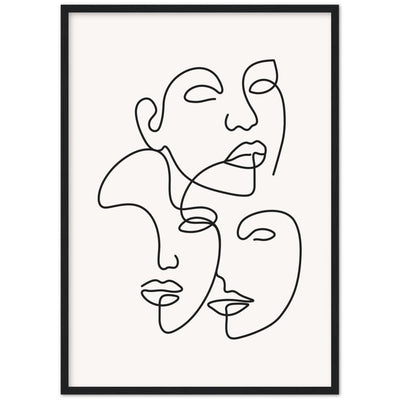 Framed Minimalist Wall Art - Luxury Art Canvas