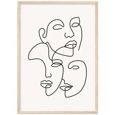 Framed Minimalist Wall Art - Luxury Art Canvas