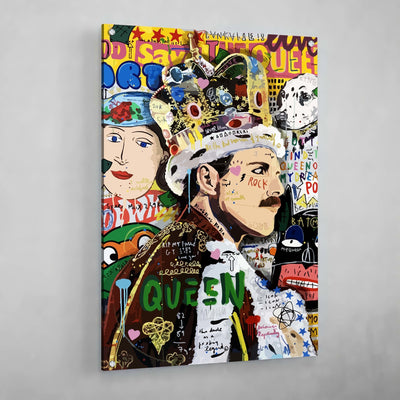 Freddie Mercury Graffiti Wall Art - Luxury Art Canvas