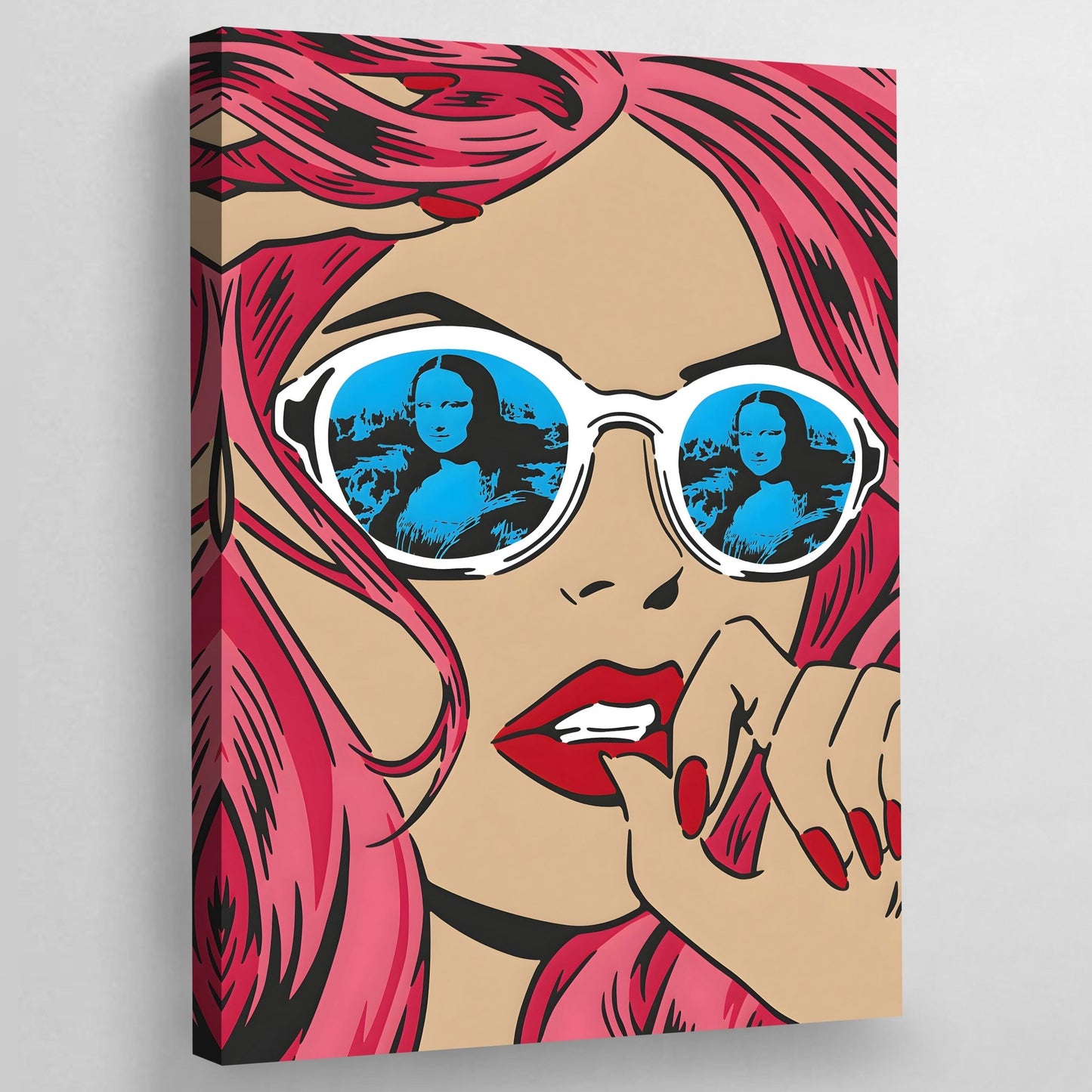 Girl Pop Art Canvas - Luxury Art Canvas