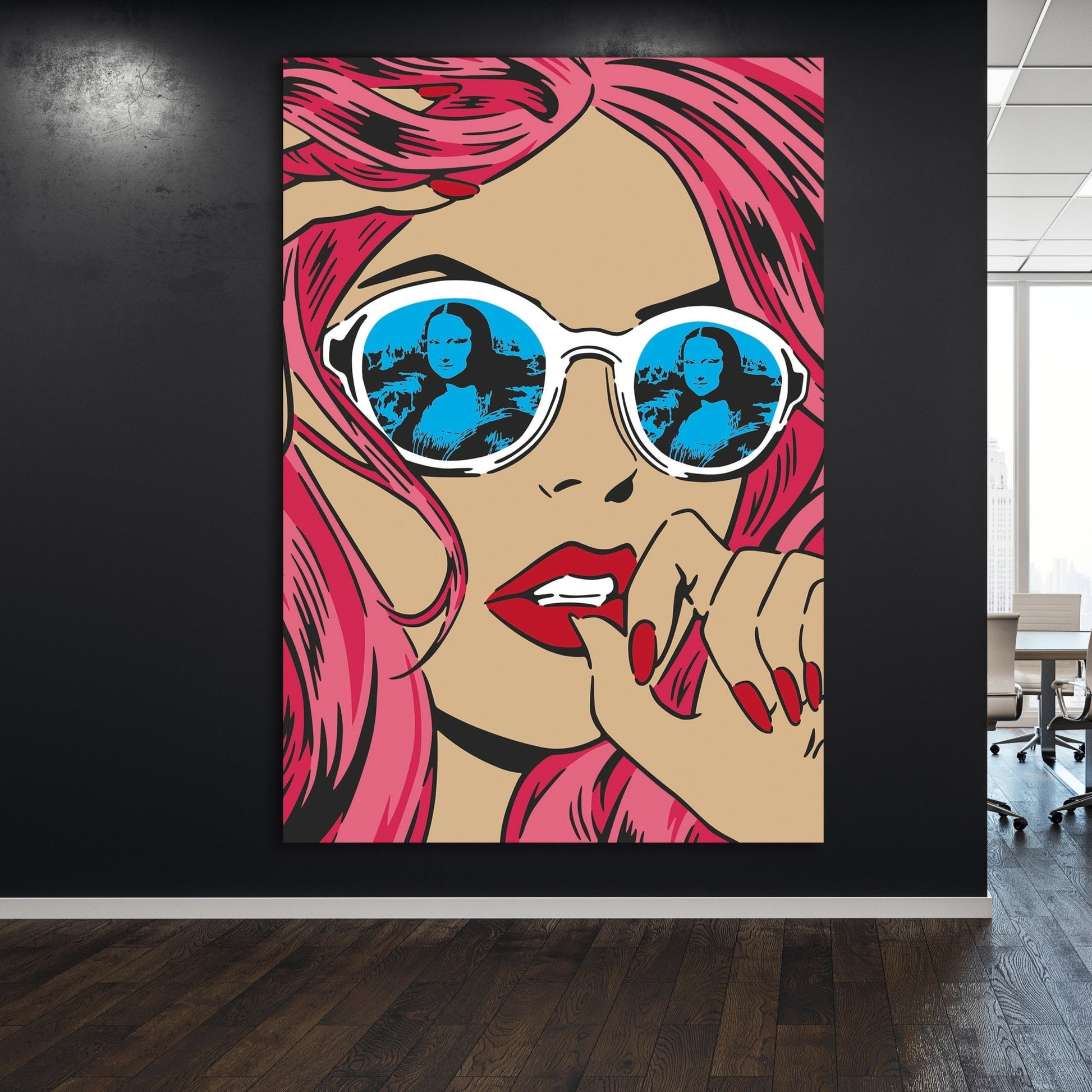 Girl Pop Art Canvas - Luxury Art Canvas