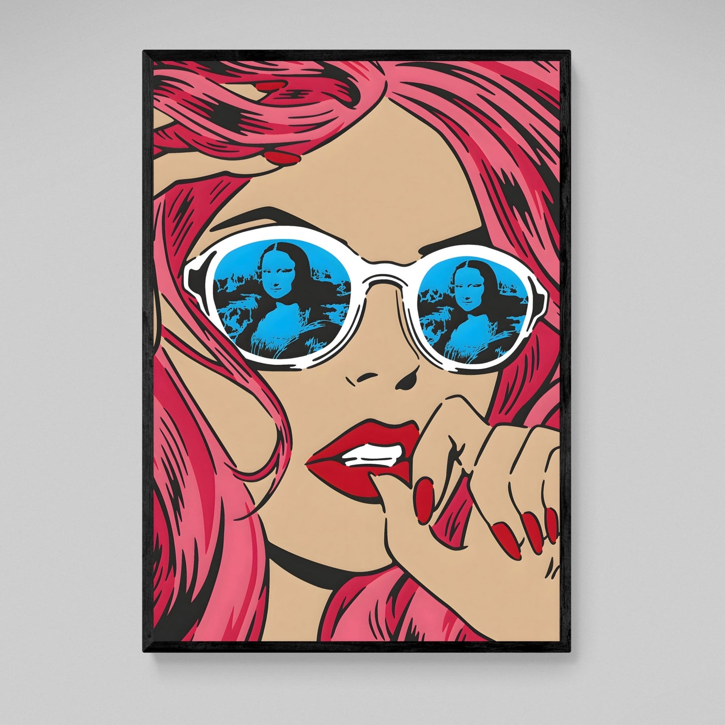 Girl Pop Art Canvas - Luxury Art Canvas