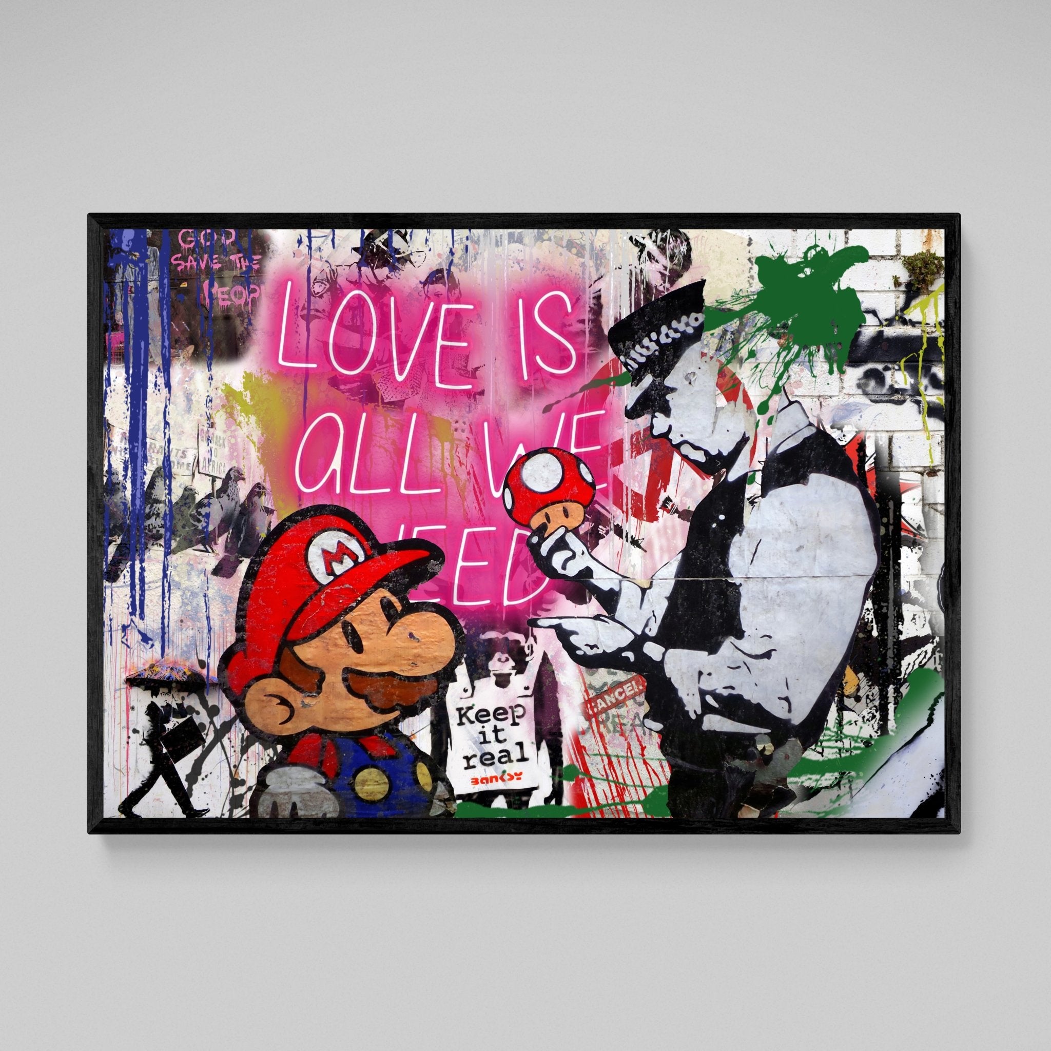 Graffiti Bansky Wall Art - Luxury Art Canvas