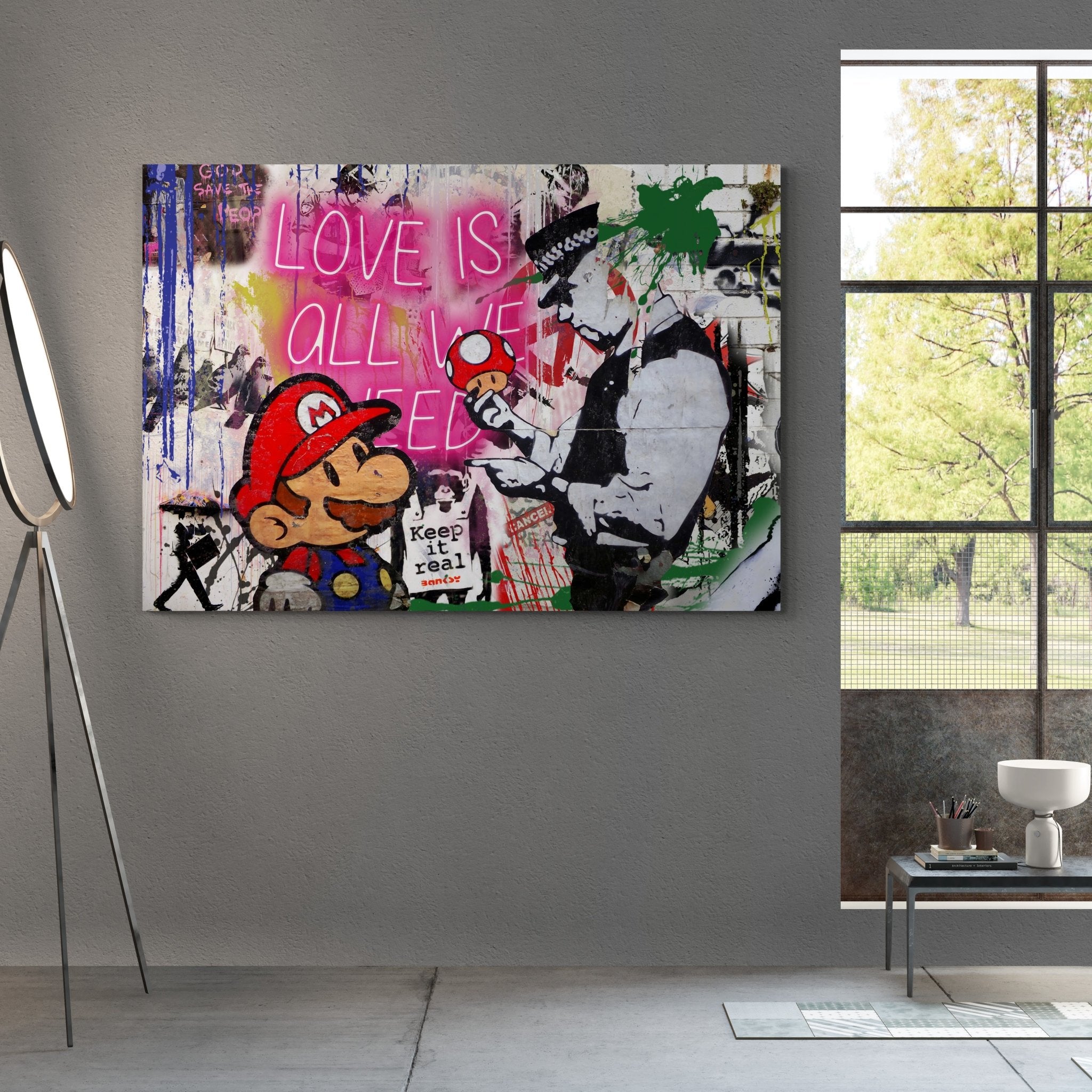 Graffiti Bansky Wall Art - Luxury Art Canvas