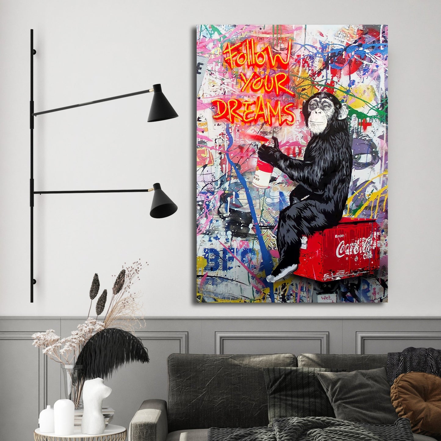 Graffiti Wall Art - Luxury Art Canvas