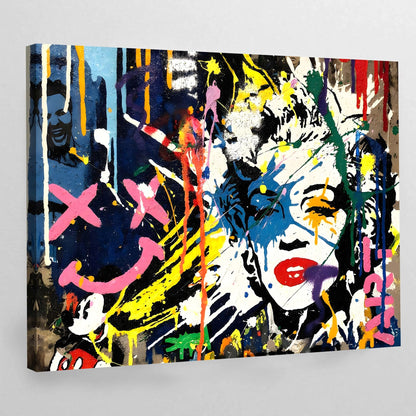 Graffitis Canvas Wall Art - Luxury Art Canvas