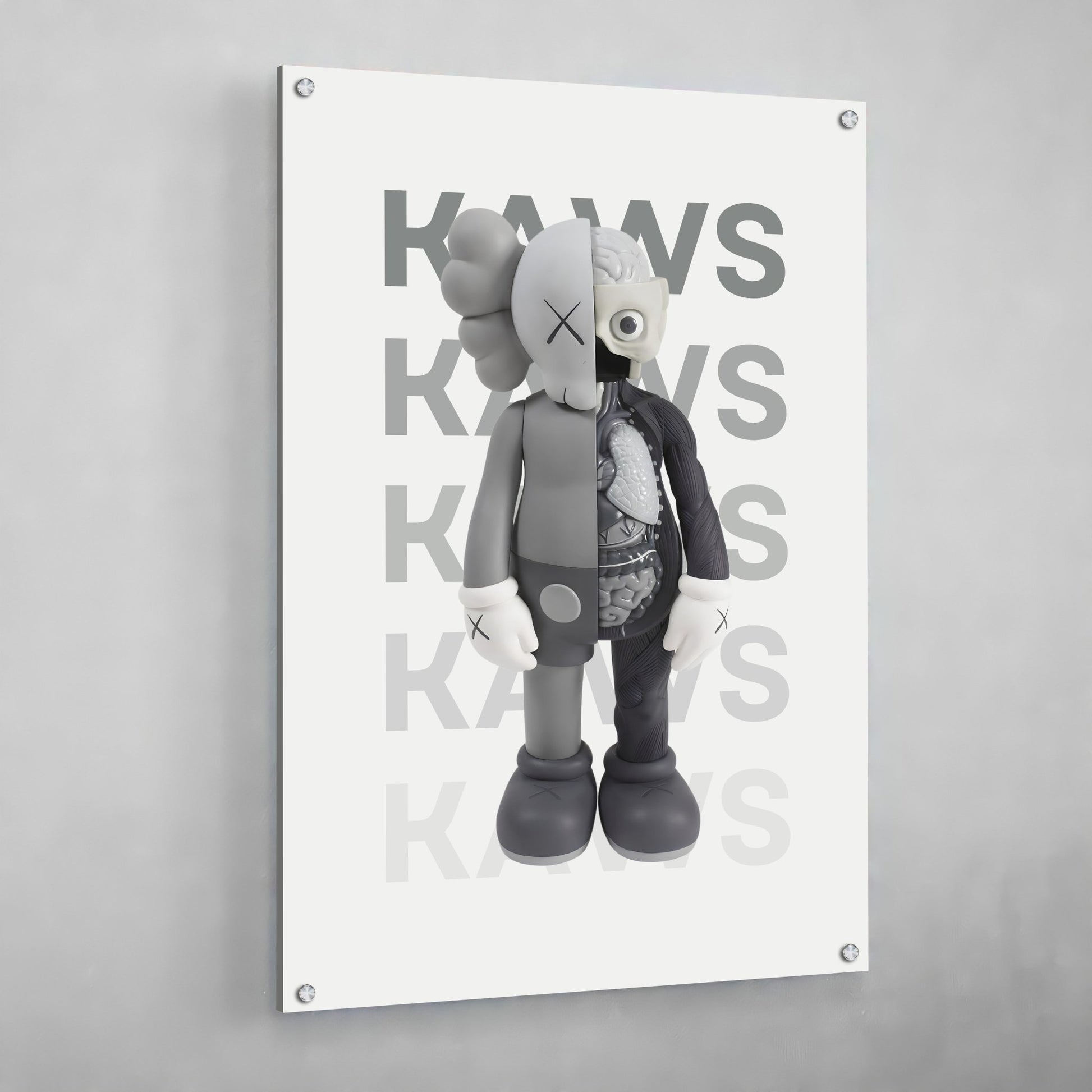 KAWS Poster Set of 3, Printables Minimalist Hypebeast Kaws Figure