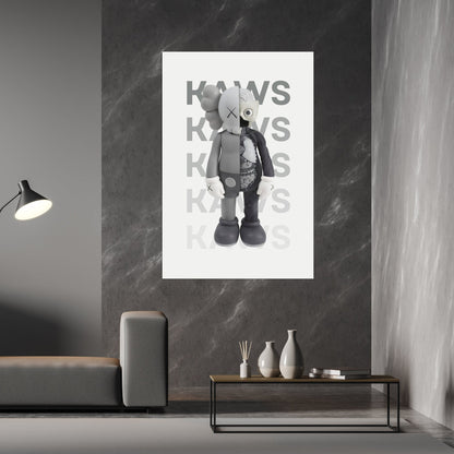 Grey Toy HypeBeast Canvas Wall Art - Luxury Art Canvas