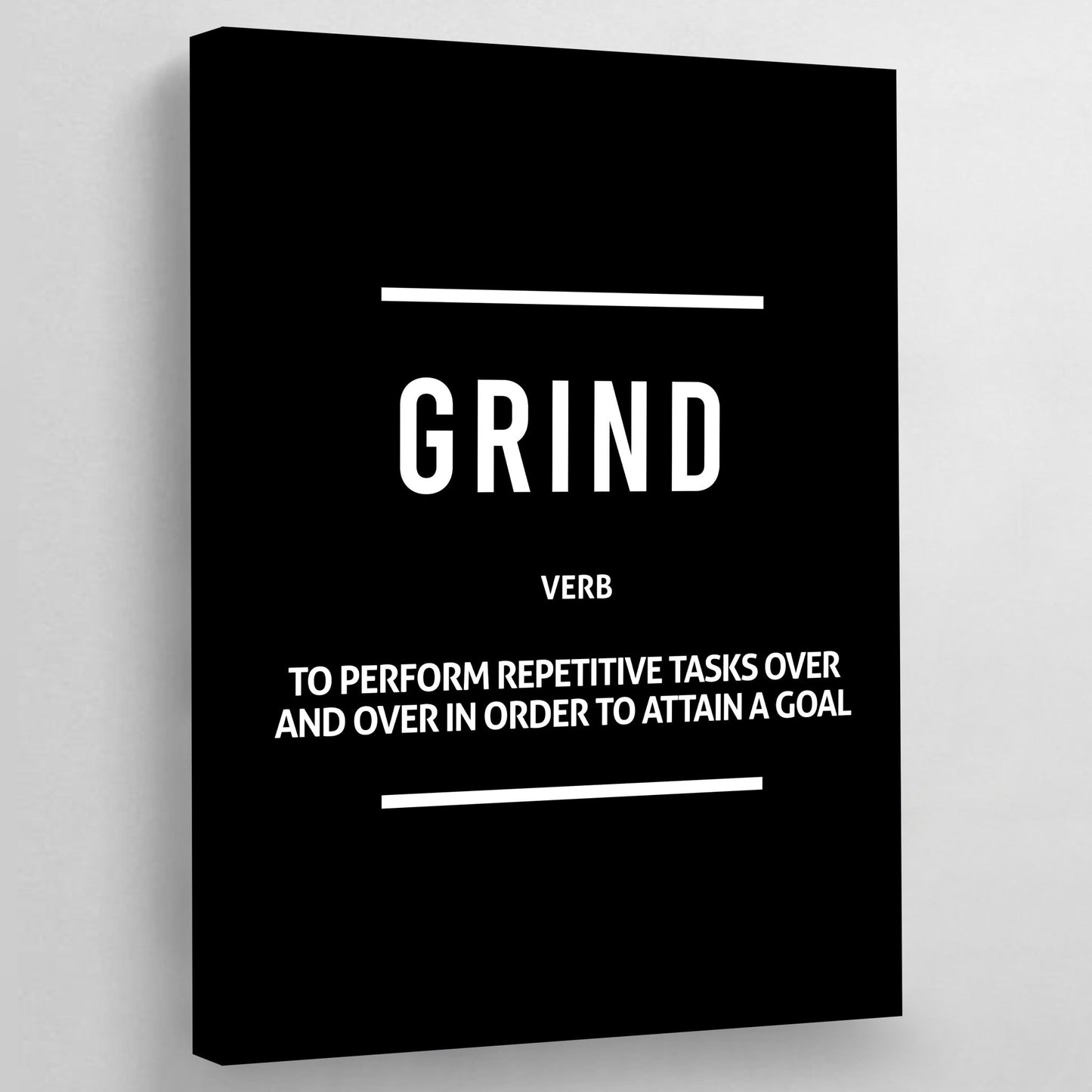 Grind Hustle Execution Wall Art - Luxury Art Canvas