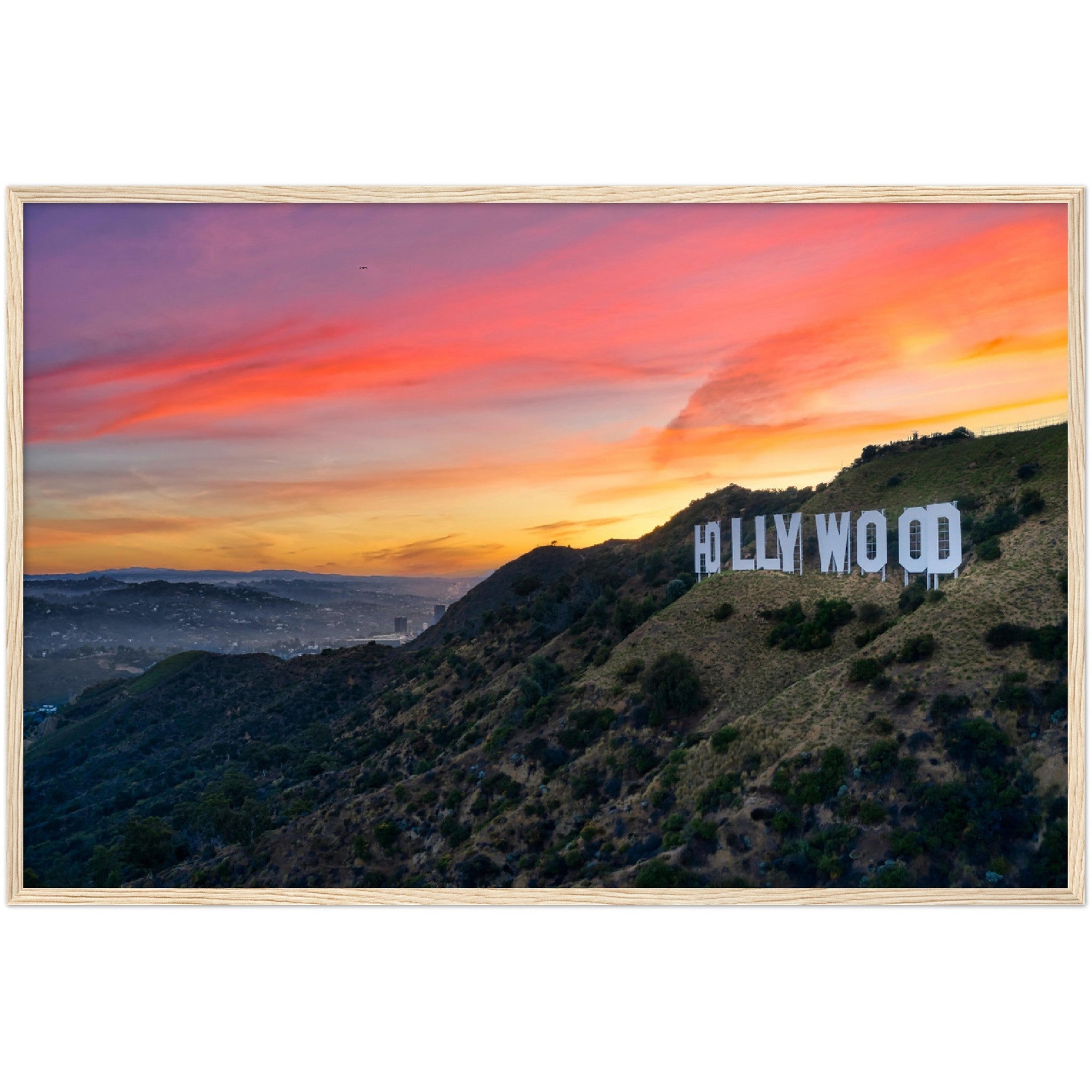 Hollywood Sign Wall Art - Luxury Art Canvas