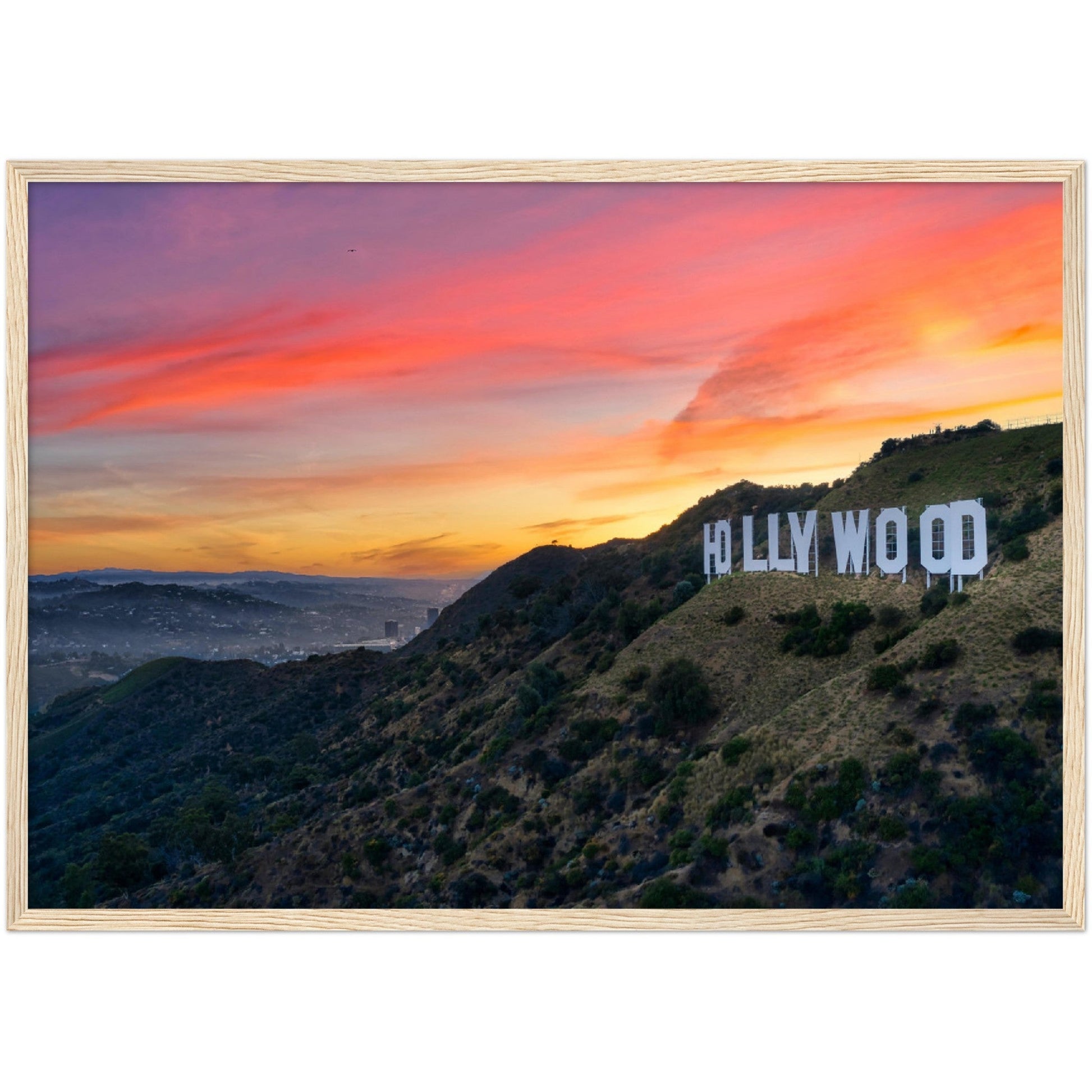 Hollywood Sign Wall Art - Luxury Art Canvas