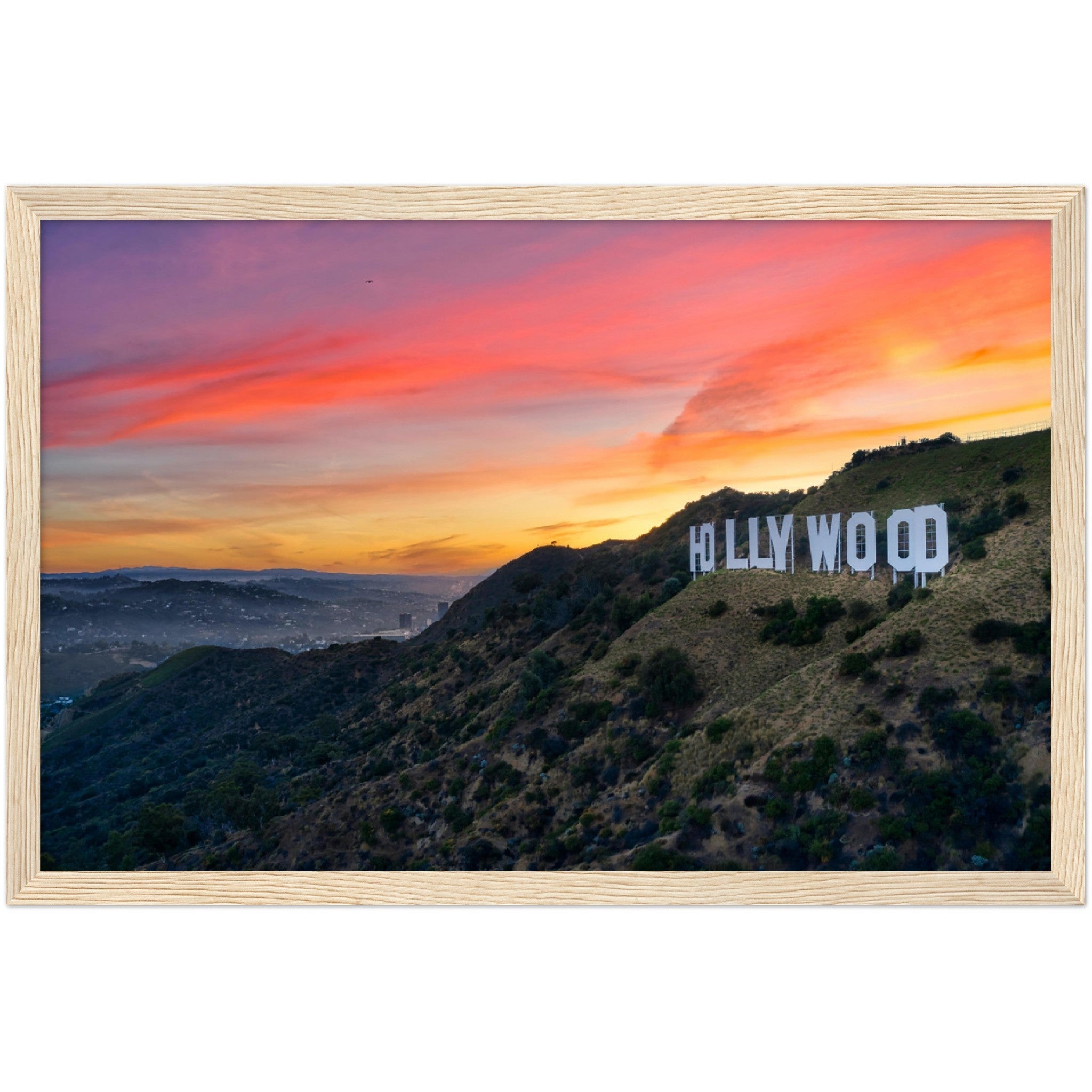 Hollywood Sign Wall Art - Luxury Art Canvas