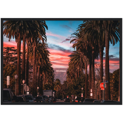Hollywood Sunset Wall Art - Luxury Art Canvas