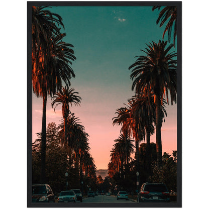 Hollywood View Sunset Wall Art - Luxury Art Canvas