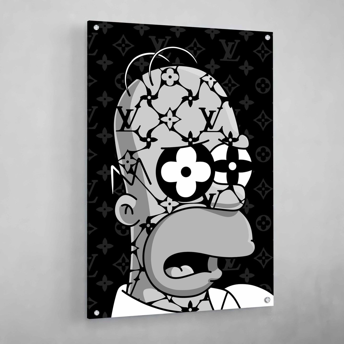 Homer Louis Vuitton Wall Art - Luxury Art Canvas