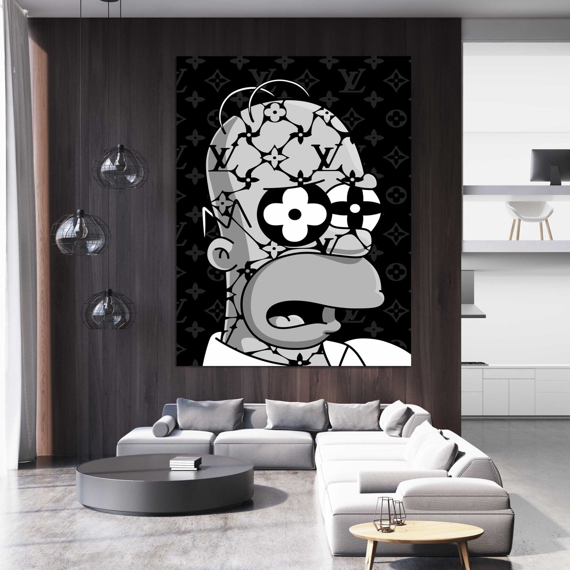 Homer Louis Vuitton Wall Art