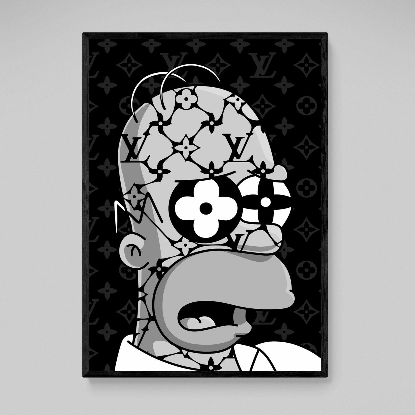 Homer Louis Vuitton Wall Art - Luxury Art Canvas