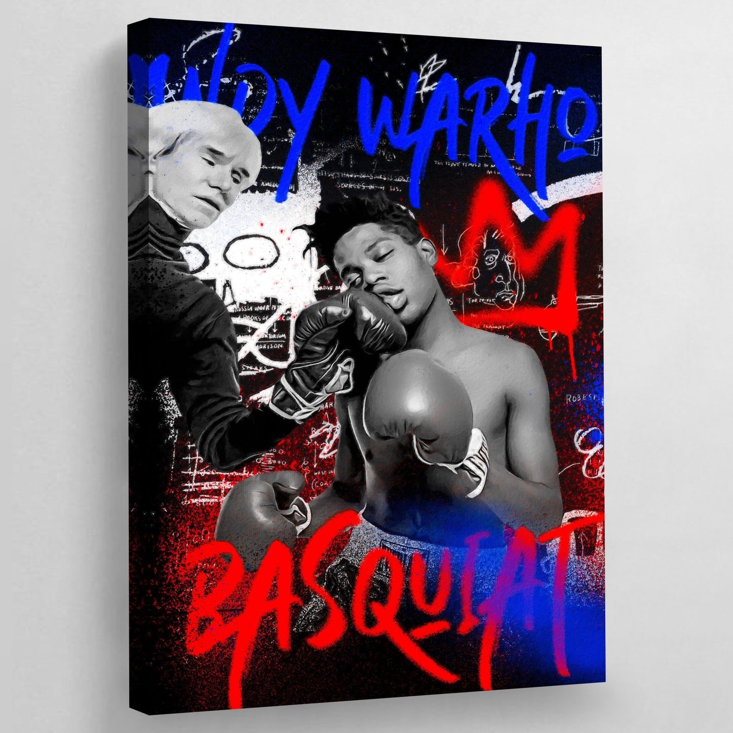 Jean Michel Basquiat Andy Warhol - Luxury Art Canvas