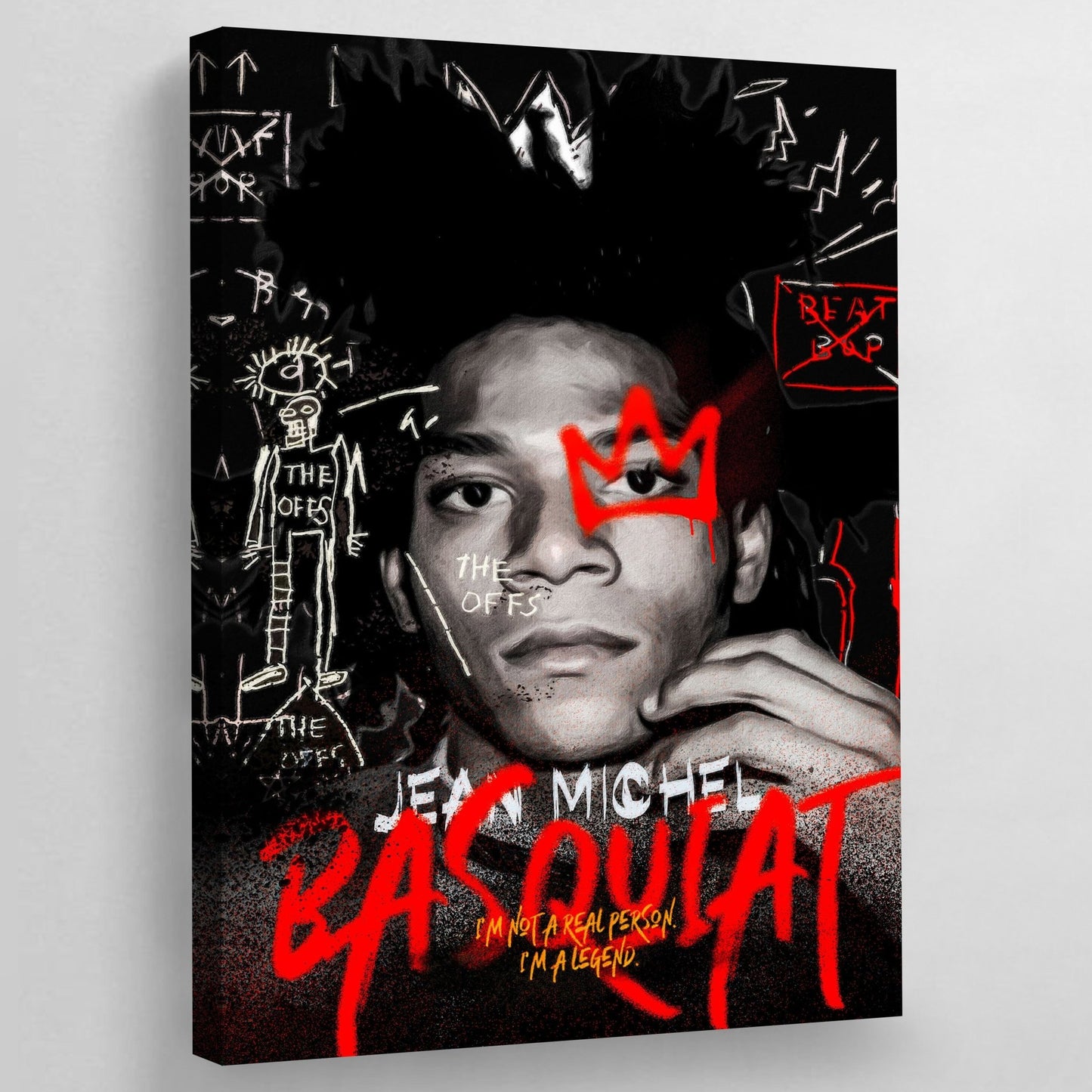 Jean Michel Basquiat Self Portrait - Luxury Art Canvas