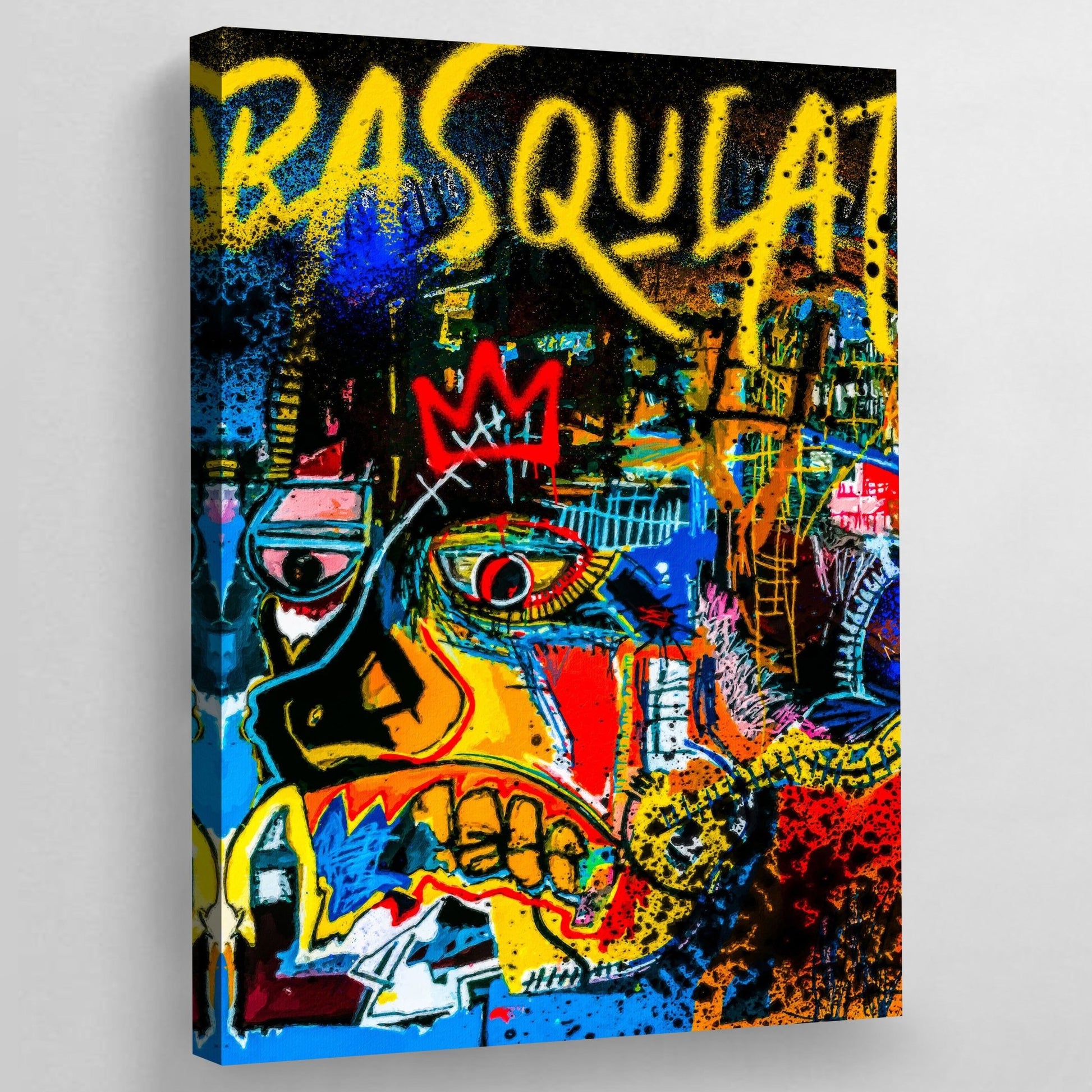 Jean Michel Basquiat Wall Art - Luxury Art Canvas
