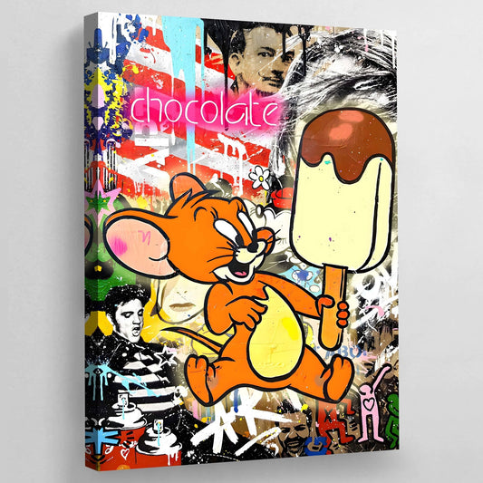 Jerry Graffiti Wall Art - Luxury Art Canvas