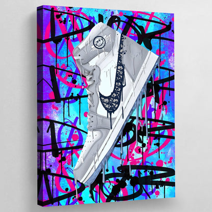 Jordan Sneaker Wall Art - Luxury Art Canvas