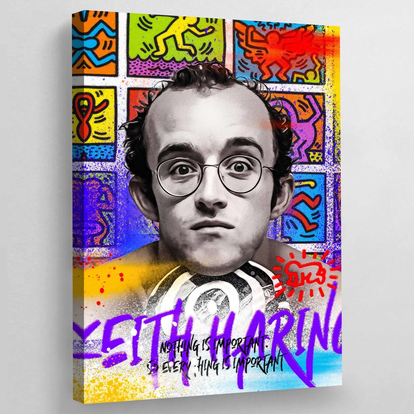 Keith Haring Wall Art - Luxury Art Canvas