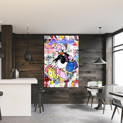 Lady Duck Wall Art - Luxury Art Canvas