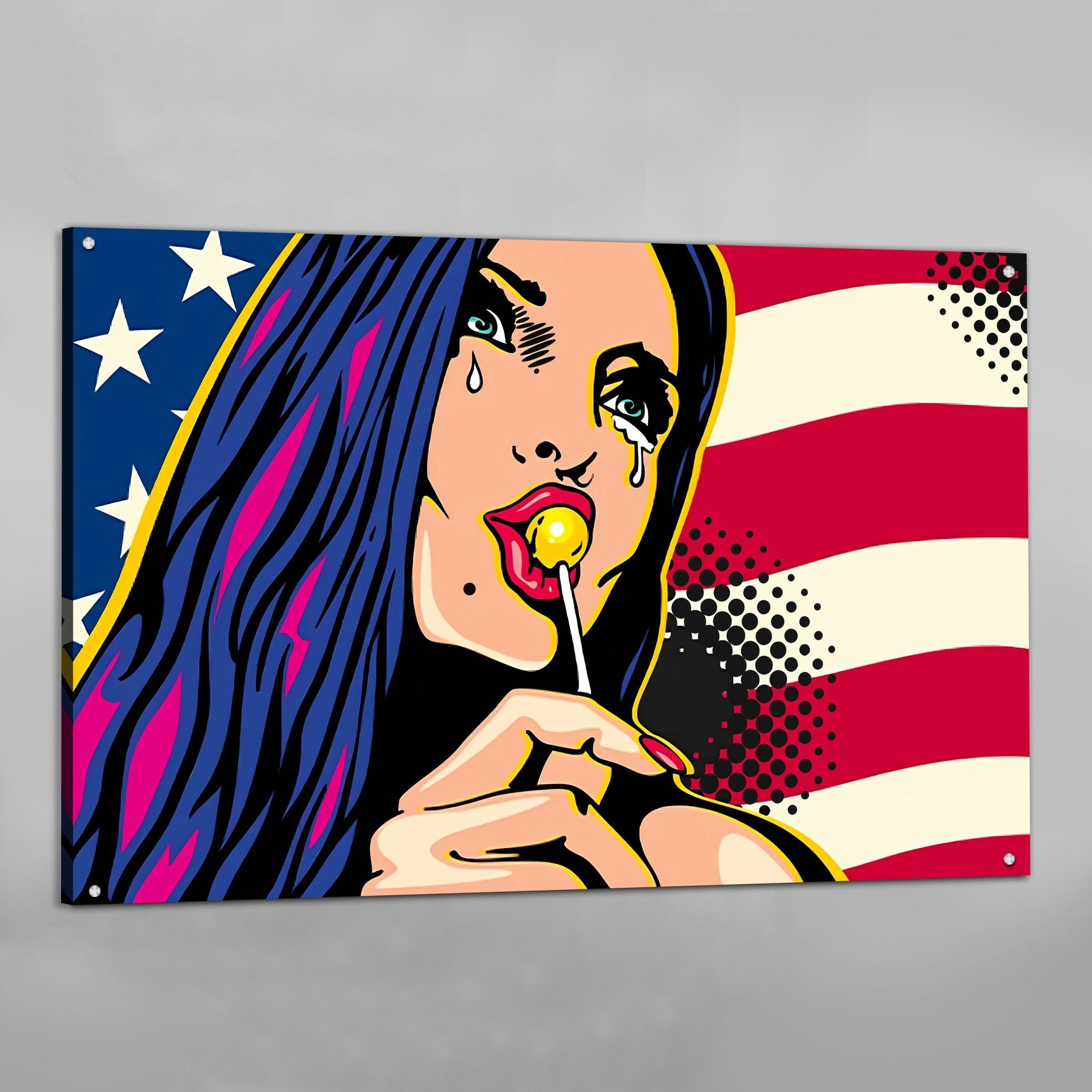 Extra Large popular Canvas Print Pop Art Girl 24 x 30 inch