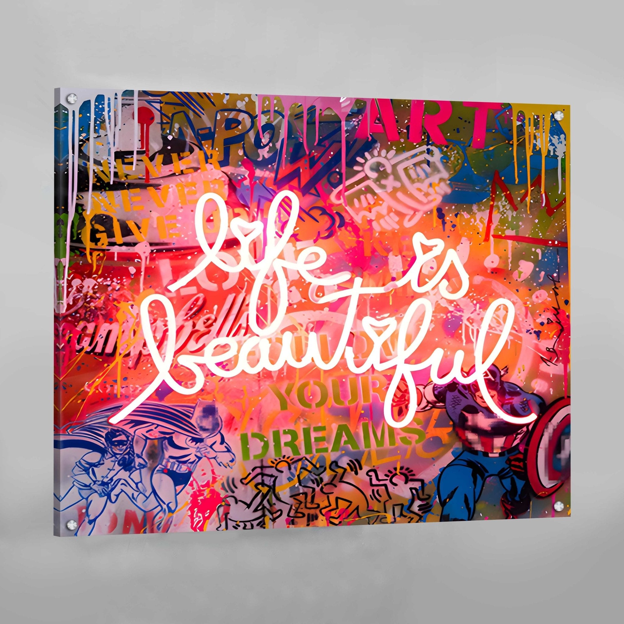 Life Is Beautiful Wall Art - Luxury Art Canvas