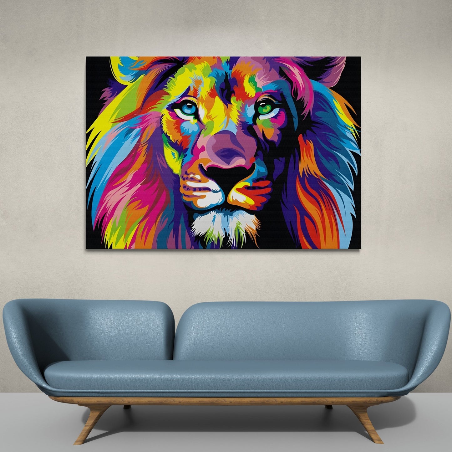 Lion Pop Art Canvas - Luxury Art Canvas