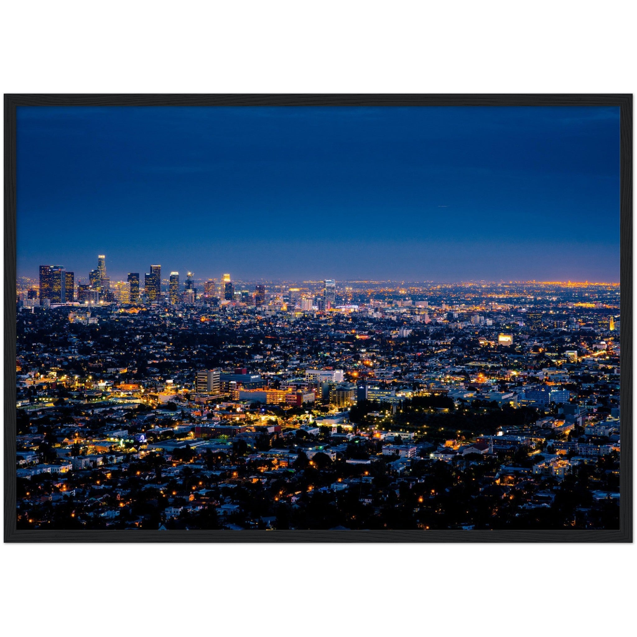 Los Angeles at Night Wall Art - Luxury Art Canvas