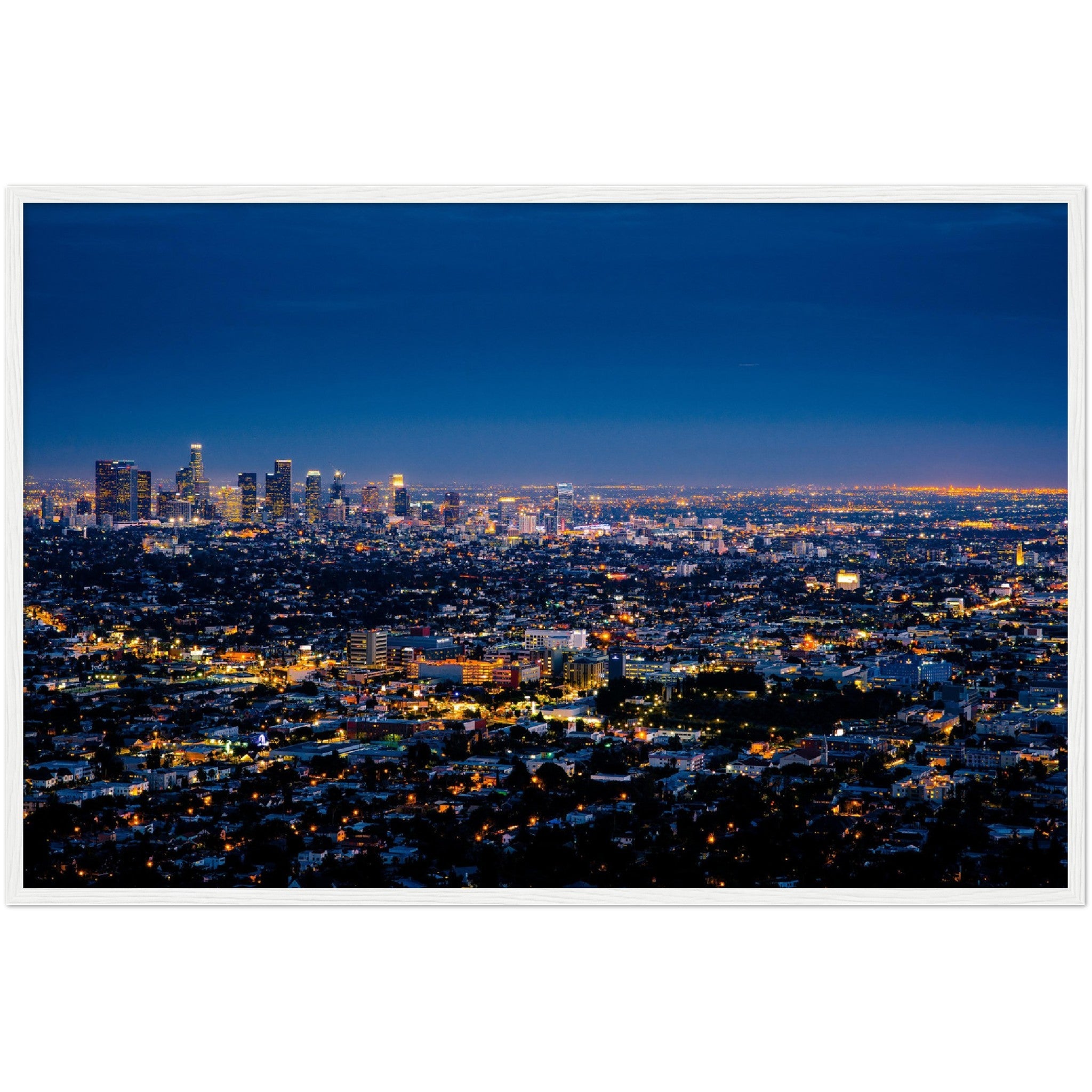 Los Angeles at Night Wall Art - Luxury Art Canvas