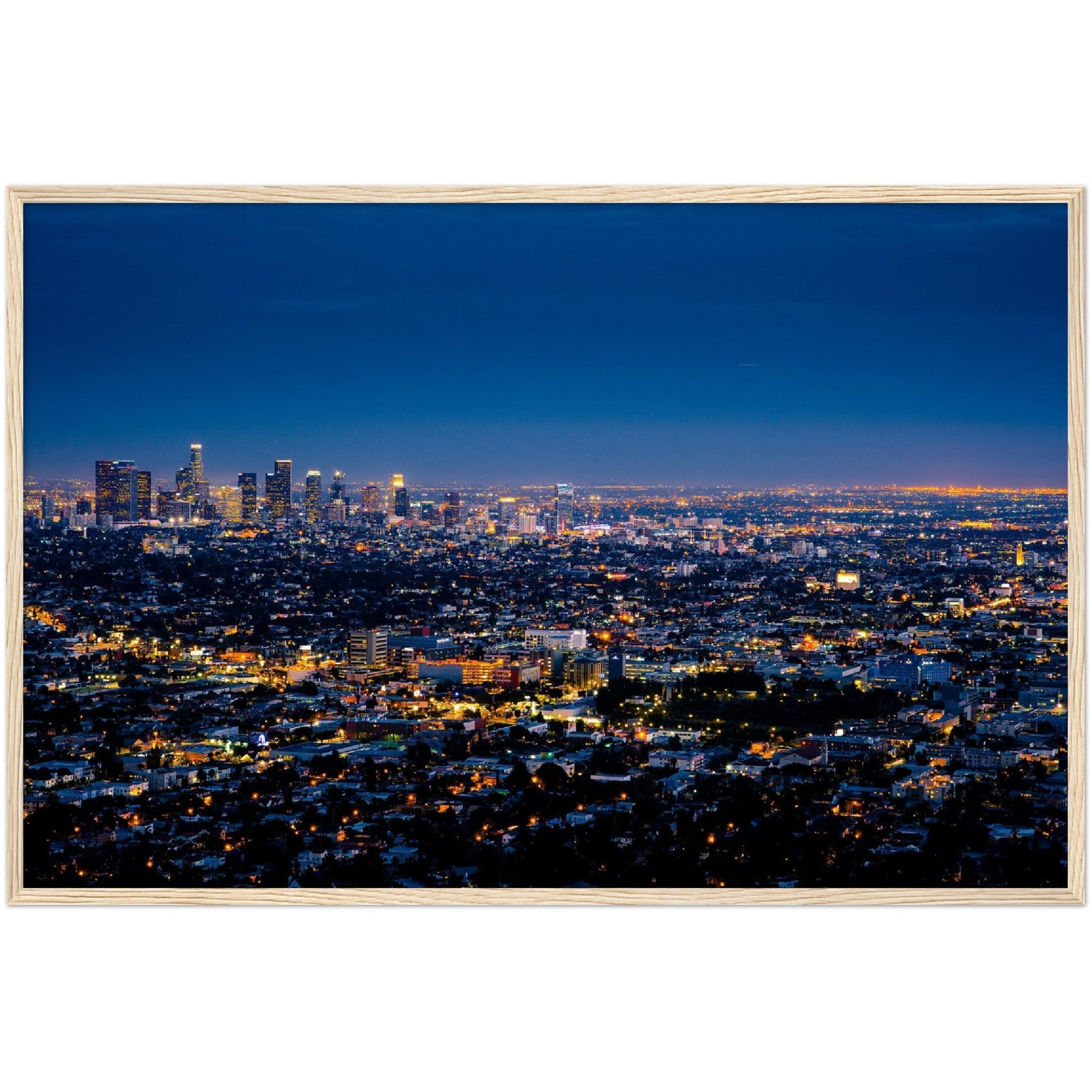 Los Angeles at Night Wall Art - Luxury Art Canvas