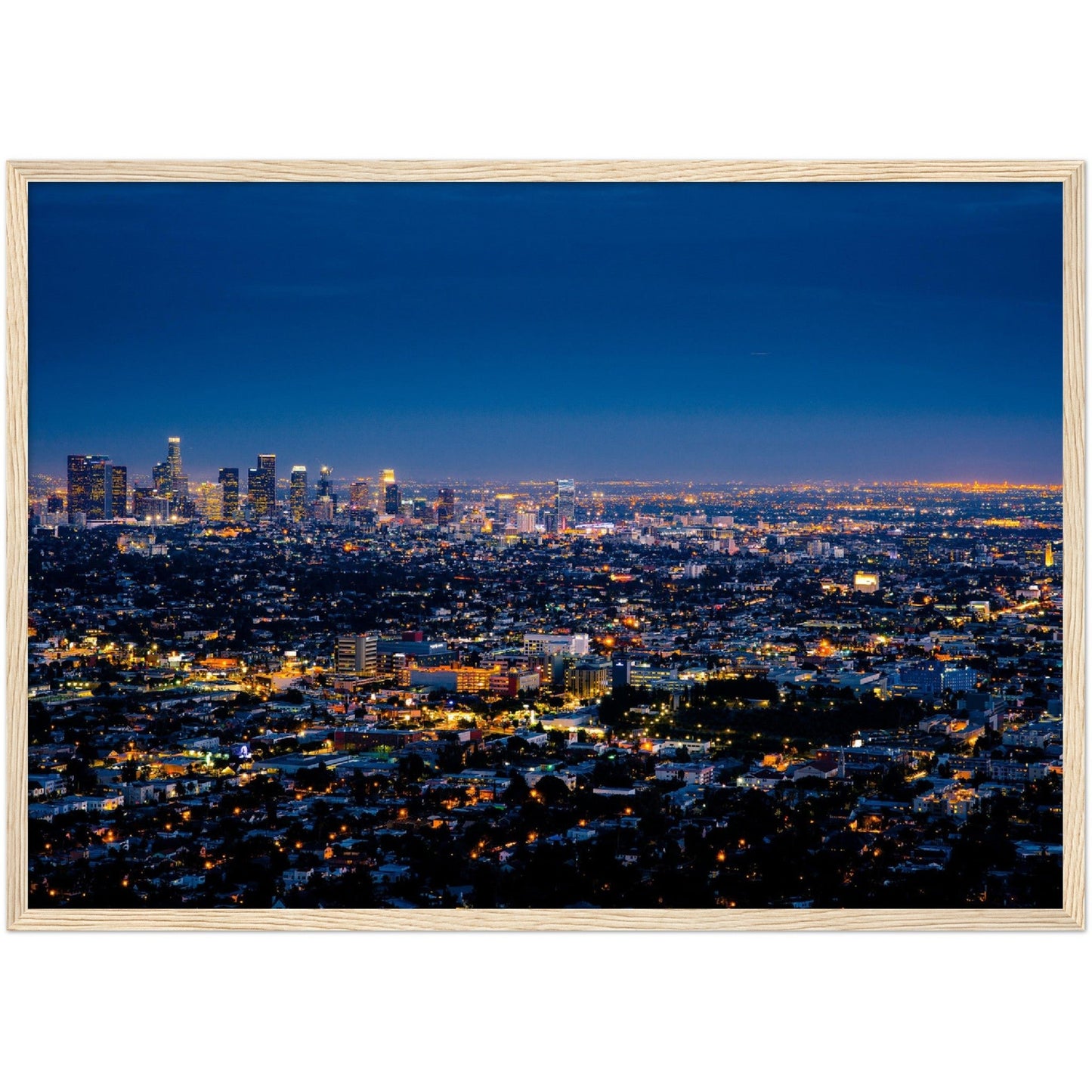 Los Angeles at Night Wall Art - Luxury Art Canvas