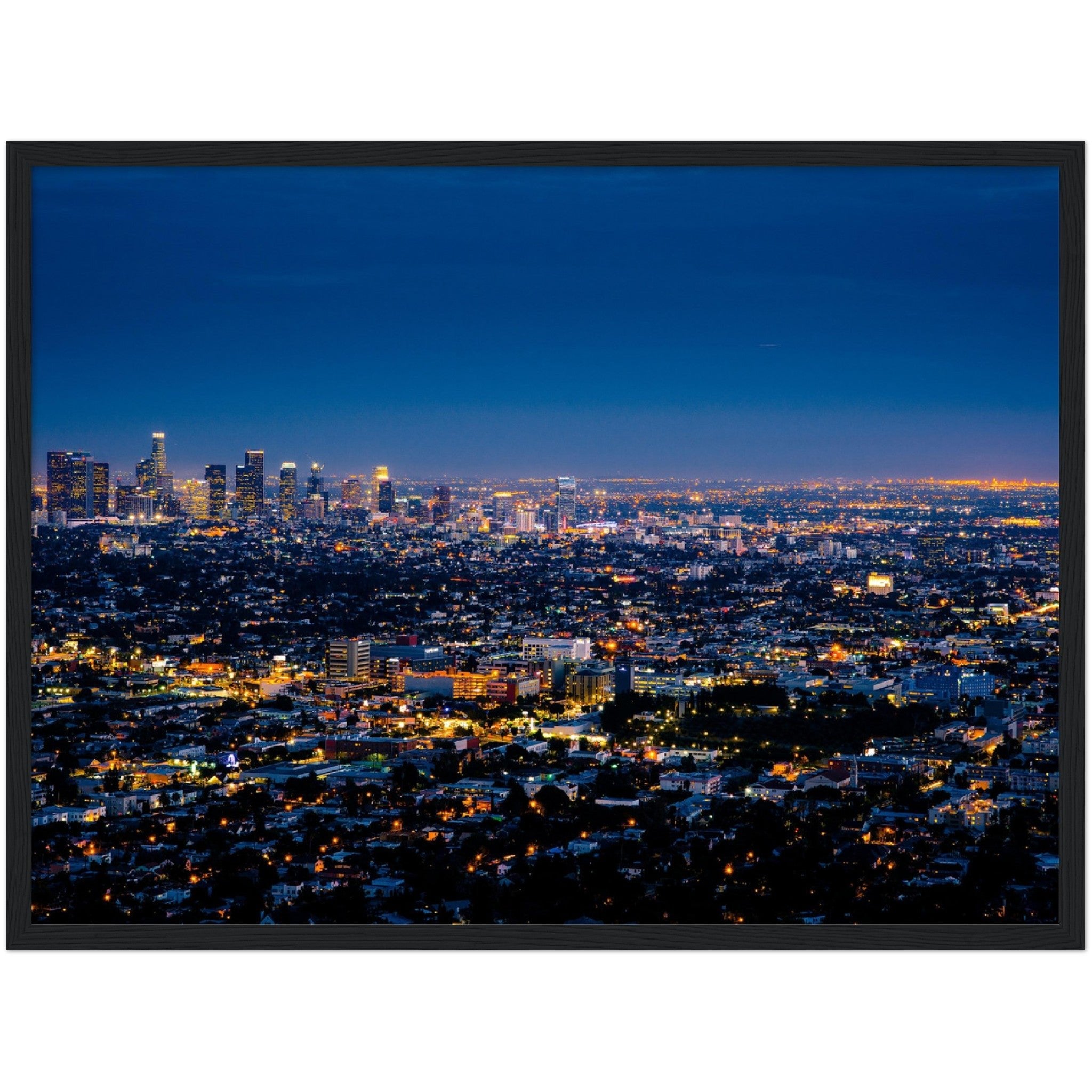 Los Angeles at Night Wall Art - Luxury Art Canvas