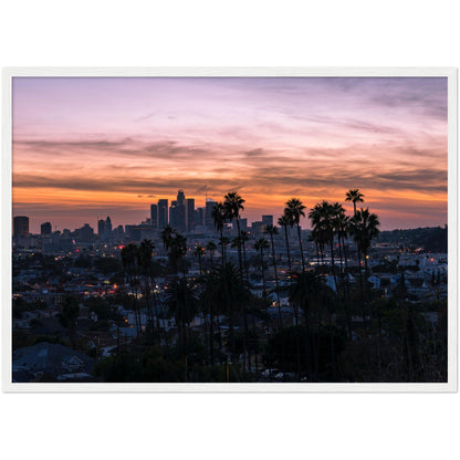 Los Angeles Sunset Wall Art - Luxury Art Canvas