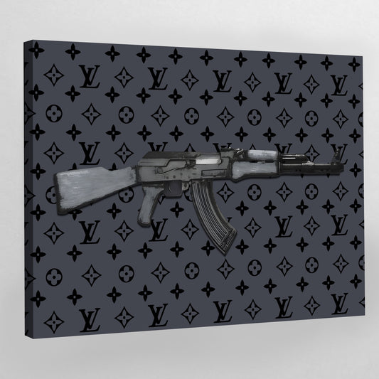 Louis Vuitton Store Sign. Chic Fashion Wall Art. Metal LV Designer