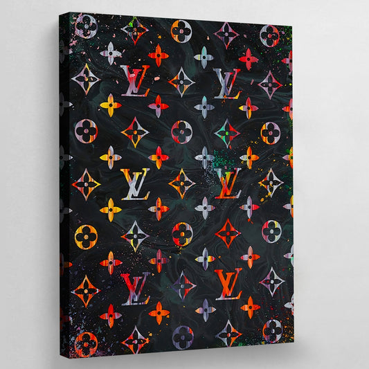 Best Louis Vuitton Logo On Snake Skin Design Framed Wall Art for