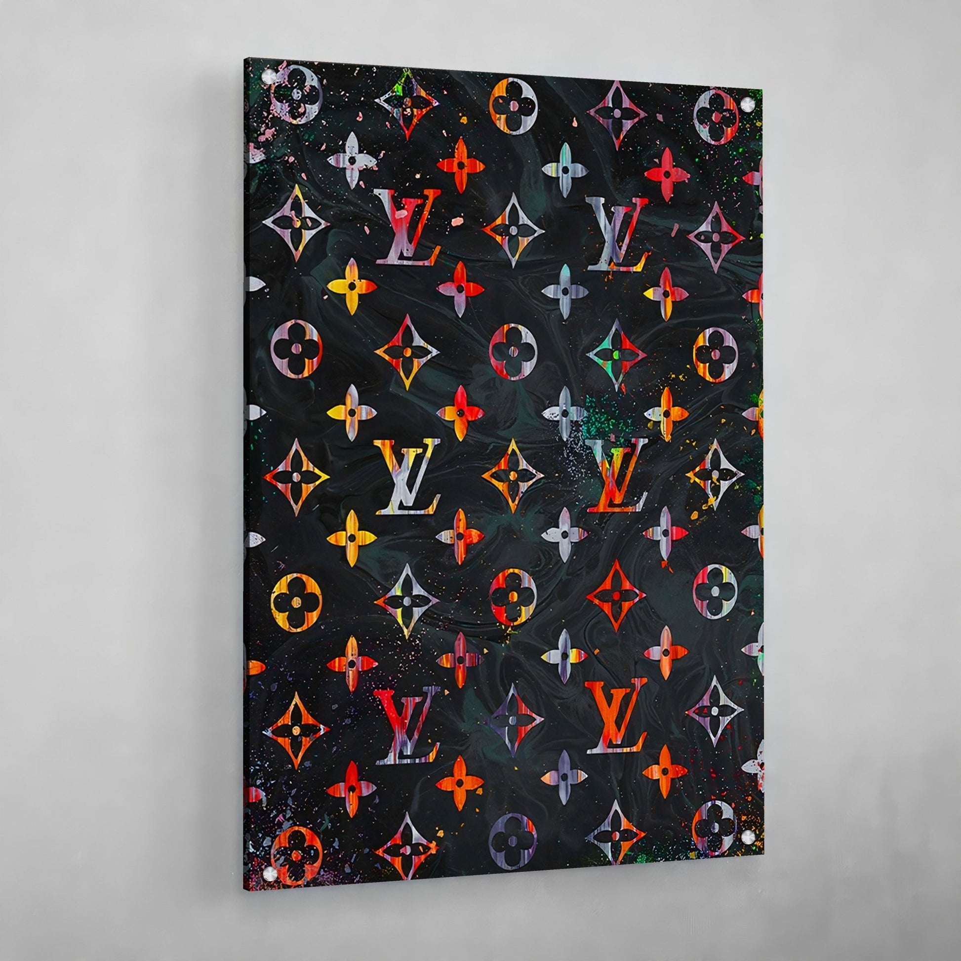 Louis Vuitton Logo Pattern V4 Wall Decal Home Decor Bedroom Room