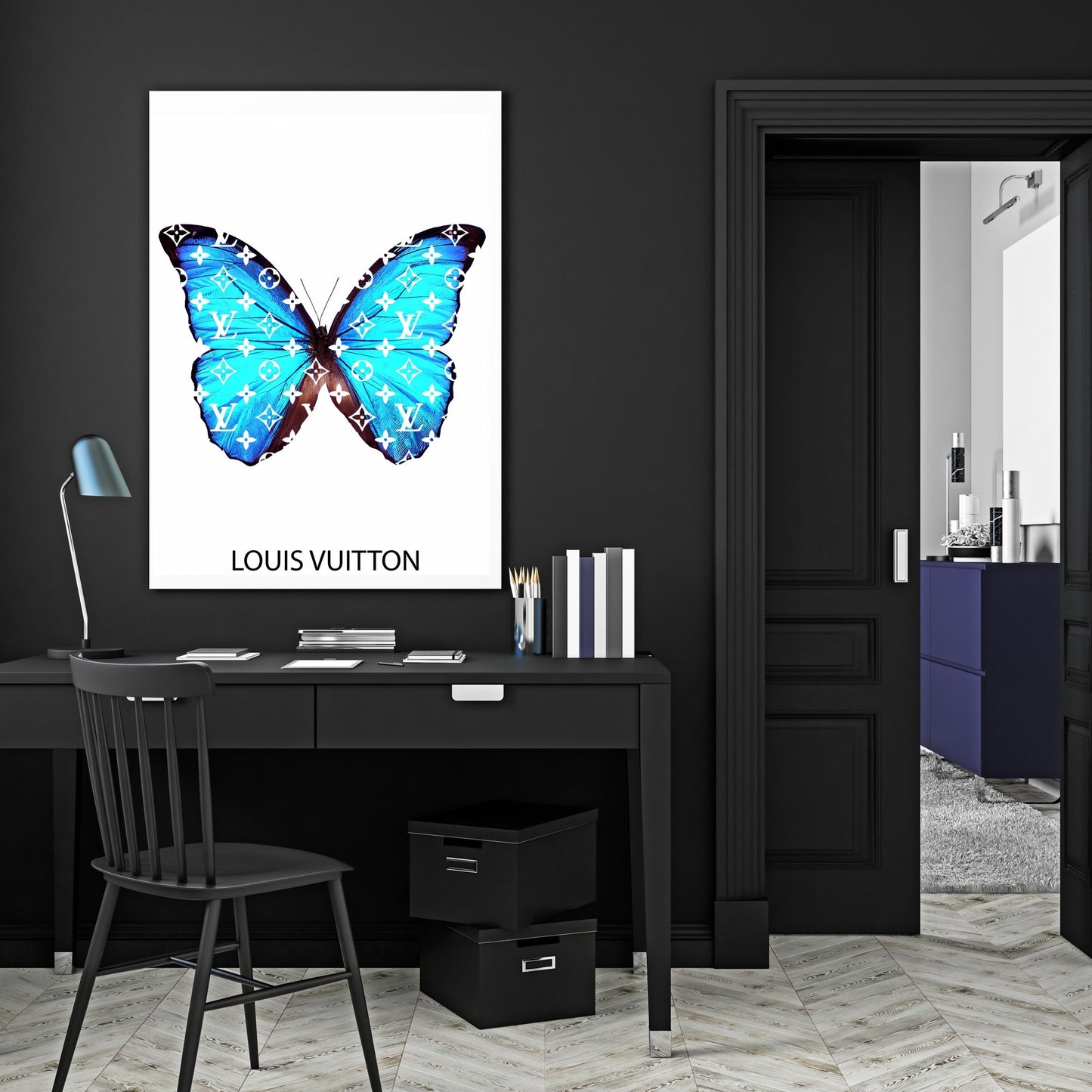 Louis Vuitton Butterfly Art - Household Items